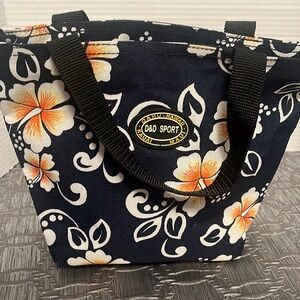 D&D Sport Oahu,Kauai,Maui Hawaiian lunch navy floral lunch bag